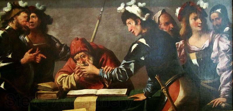 Pietro della Vecchia Soldiers at the palmist. France oil painting art